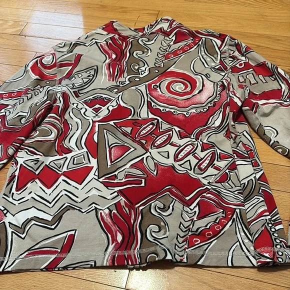 Chico's Zenergy Abstract Print Zip Up Jacket Chico's 3/XL - Picture 5 of 5
